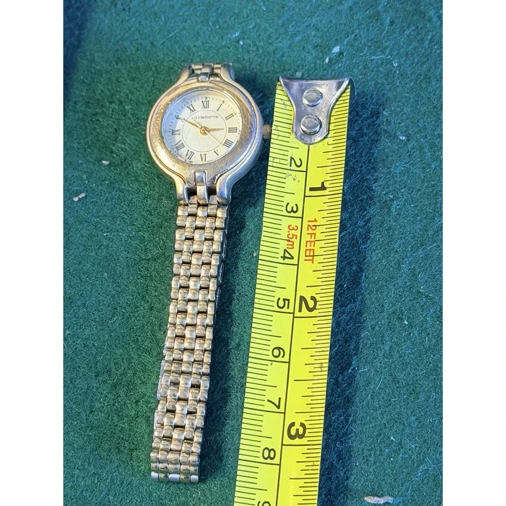 Liz Claiborne Women's Quartz Watch Gold Tone Two-Tone‎ For Parts/Repair